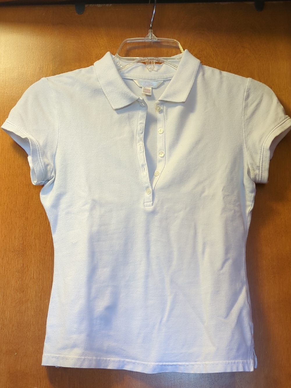 Arizona Jean Company Juniors's White Short-Sleeve Polo